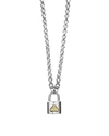 LAGOS BELOVED LOCK PENDANT NECKLACE,PROD216910194