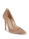 GIANVITO ROSSI High Back Suede Pumps