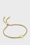 Monica Vinader Linear Solo 18ct Yellow-gold Vermeil And Diamond Friendship Bracelet In Y Gold