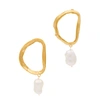 ALIGERHI DANTES SHADOW 24KT GOLD-PLATED EARRINGS,3384660