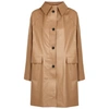 KASSL Mocha coated cotton-blend coat