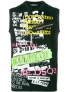 DSQUARED2 COLLAGE PRINT TANK TOP