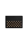 CHRISTIAN LOUBOUTIN BLACK/GOLD LEATHER WALLET,10800594