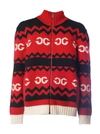 GUCCI ZIP UP KNITTED SWEATER,10800509