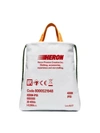 HERON PRESTON PINK AND WHITE DUSTBAG INDUSTRIAL BELT STRAP LEATHER TOTE BAG