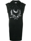Givenchy Printed T-shirt Dress In Black