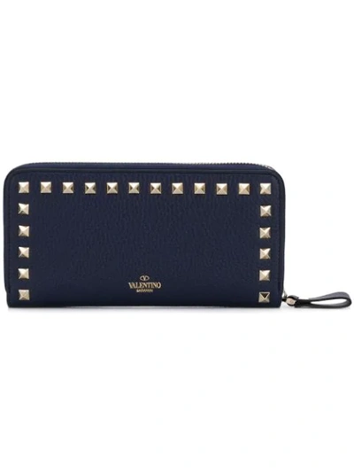 Valentino Garavani Valentino  Rockstud Wallet - 蓝色 In Black