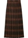 GUCCI TARTAN WOOL MAXI SKIRT