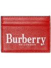 BURBERRY LOGO PRINT LEATHER CARD CASE