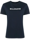 Aspesi Silenzio Print T-shirt In Blue