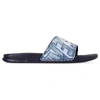 Nike Men's Benassi Jdi Print Slide Sandals, Blue - Size 13.0 In Blue