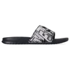 NIKE MEN'S BENASSI JDI PRINT SLIDE SANDALS, GREY/BLACK - SIZE 10.0,2430140