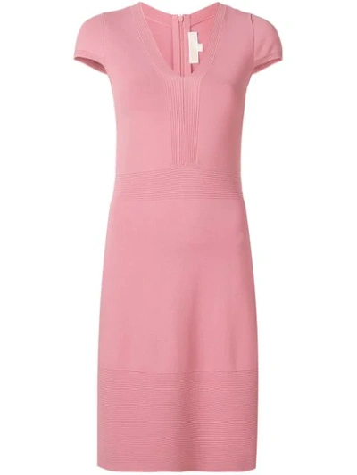 Michael Michael Kors Short V-neck Dress - 粉色 In Pink