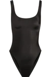 Norma Kamali Scoop-neck Open-back Swimsuit