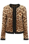 DOLCE & GABBANA LEOPARD-PRINTED JACKET,10719512