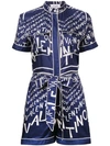 VALENTINO LOGO PRINTED PLAYSUIT