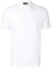 Zanone Short-sleeve Polo Shirt In White