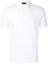 Zanone Logo-embroidered Polo T-shirt In White