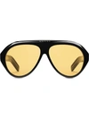 GUCCI NAVIGATOR SUNGLASSES WITH DOUBLE G