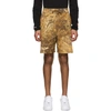 HERON PRESTON HERON PRESTON BROWN CAMOUFLAGE CARGO SHORTS