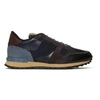 Valentino Leather Camo Trainers In M14marinena