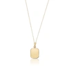 LILY & ROO GOLD SMALL SQUARE LOCKET NECKLACE