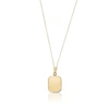 Lily & Roo Gold Small Square Locket Necklace In Locket