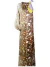 CYNTHIA ROWLEY CYNTHIA ROWLEY OFFSHORE GARDEN花卉单肩连衣裙 - 绿色