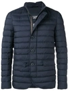 HERNO QUILTED HIGH NECK JACKET