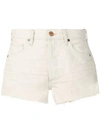 Citizen Of Humanity Annabelle Organic Cotton Denim Cutoff Shorts In White