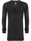 RICK OWENS LONG-SLEEVE FITTED SWEATER