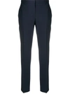 Theory Precision Ponte Cropped Trousers In Baltic