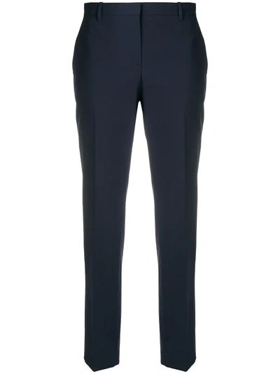 Theory Precision Ponte Cropped Trousers In Baltic