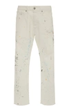 LOST DAZE PAINTED DISTRESSED STRAIGHT LEG JEANS,710217