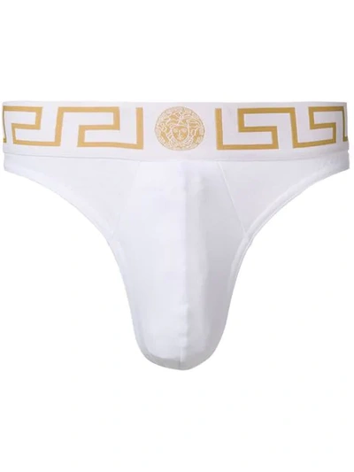 Versace Medusa Head三角裤 - 白色 In White