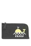 PRADA Prada Zipped Cardholder With Whale Print,10801375