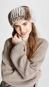 ADRIENNE LANDAU Rex Rabbit Fur Headband