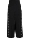 RED VALENTINO CROPPED STRETCH PANTS,RED3YP4CBCK