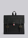 Thom Browne Black Rwb Structured Backpack In Black