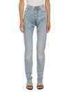 ALEXANDRE VAUTHIER Crystal-Embellished High-Rise Straight-Leg Jeans