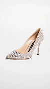 SERGIO ROSSI GODIVA DIAMOND PUMPS