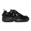 NIKE NIKELAB BLACK MARTINE ROSE EDITION AIR MONARCH IV SNEAKERS