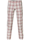 THOM BROWNE FRAYED SHADOW PRINCE OF WALES TROUSER