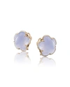 PASQUALE BRUNI BON TON 18K ROSE GOLD BLUE CHALCEDONY STUD EARRINGS W/ DIAMONDS,PROD217570148