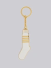 THOM BROWNE THOM BROWNE 4-BAR ENAMEL SOCK KEYRING,MZK044A0176313009290