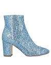 Polly Plume Ankle Boots In Blue