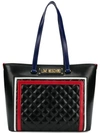 LOVE MOSCHINO QUILTED LOGO TOTE