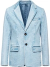 PRADA SINGLE-BREASTED DENIM BLAZER