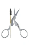 TWEEZERMAN BROW SHAPING SCISSORS & BRUSH,2914-LLT