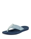 GIORGIO ARMANI MEN'S LOGO JACQUARD FLIP-FLOPS,PROD216270034